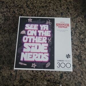 Stranger Things Puzzle - 300 Pieces - Black and White